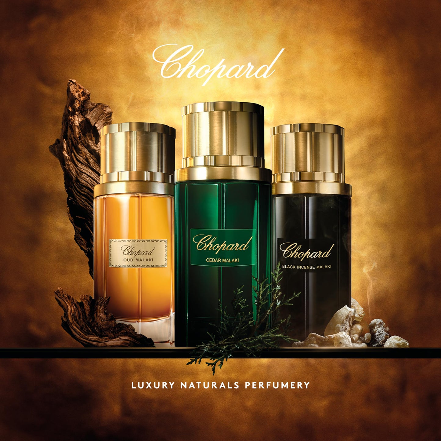 Chopard (M) set EDP 3x 80ml ( Cedar malaki +Oud malaki + Black Incense malaki)