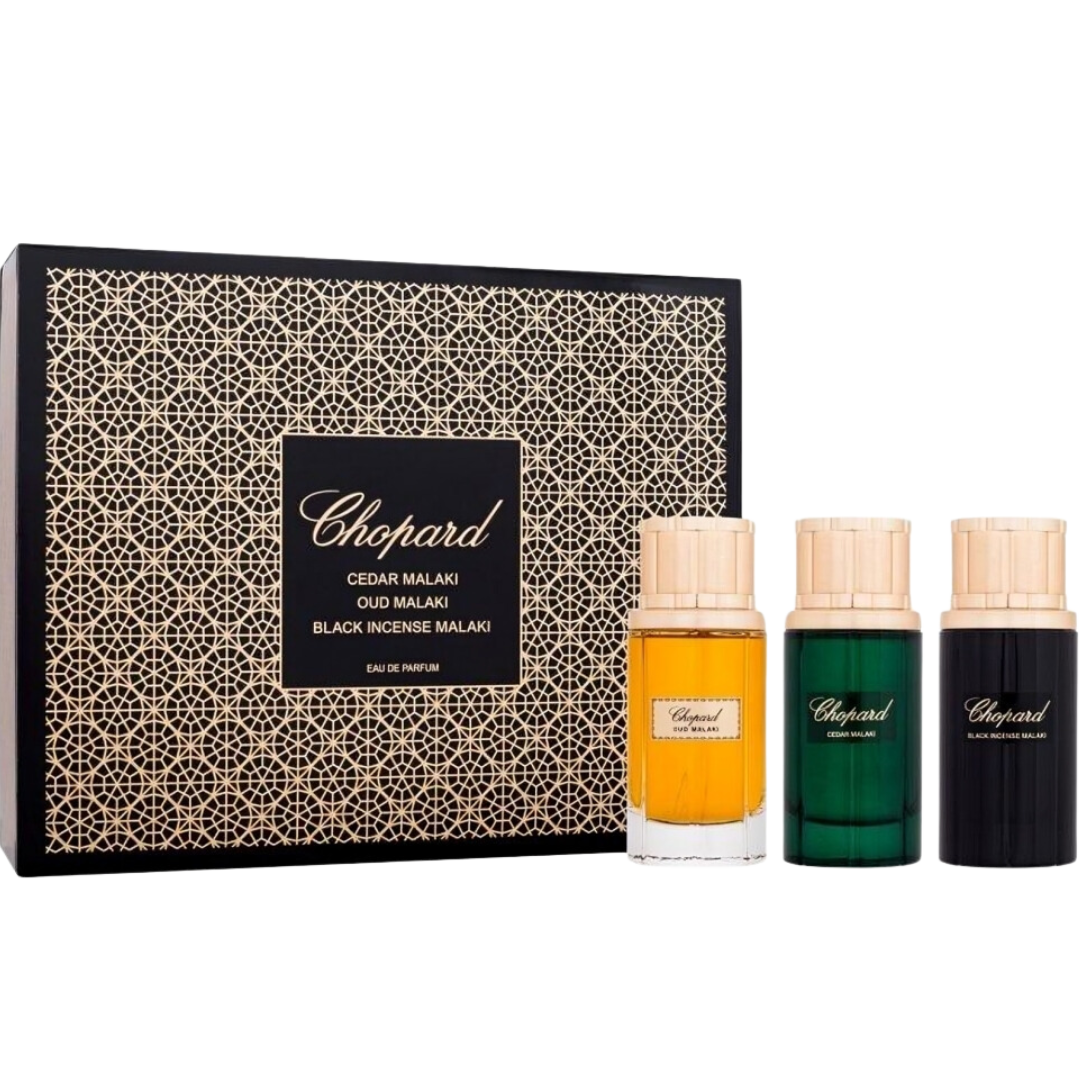 Chopard (M) set EDP 3x 80ml ( Cedar malaki +Oud malaki + Black Incense malaki)